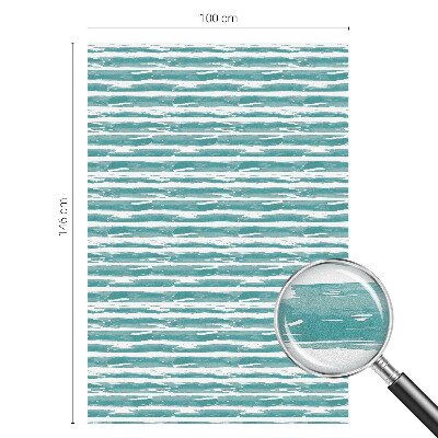 Film occultant fenêtre effet vitrail rayures vertes