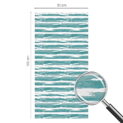 Film occultant fenêtre effet vitrail rayures vertes