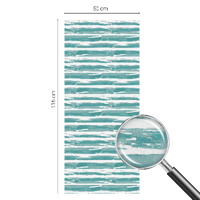 Film occultant fenêtre effet vitrail rayures vertes