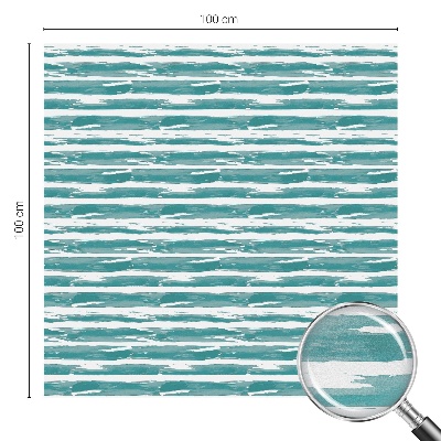 Film occultant fenêtre effet vitrail rayures vertes