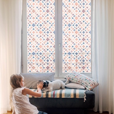 Vitrail autocollant pour fenêtre Motifs colorés
