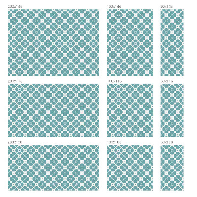 Autocollant pour vitrage symétrie florale