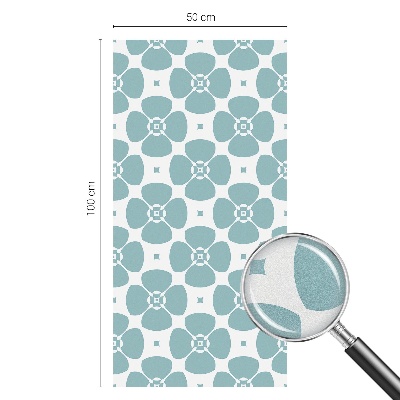 Autocollant pour vitrage symétrie florale