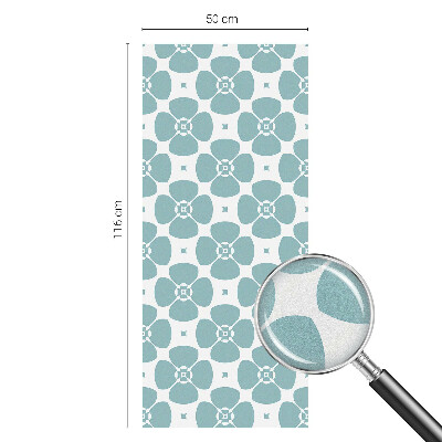 Autocollant pour vitrage symétrie florale