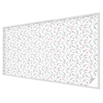 Film fenêtre décoratif occultant vitrail feuilles de plantes