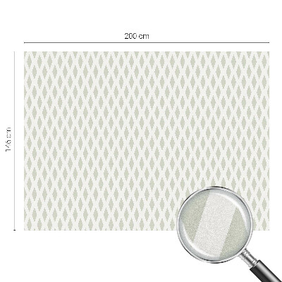 Film fenêtre décoratif occultant vitrail motif en losange