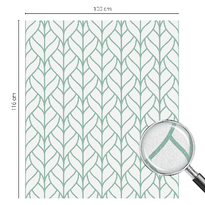 Film occultant fenêtre effet vitrail symétrie des plantes