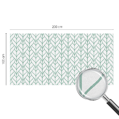 Film occultant fenêtre effet vitrail symétrie des plantes