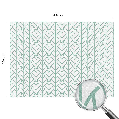 Film occultant fenêtre effet vitrail symétrie des plantes