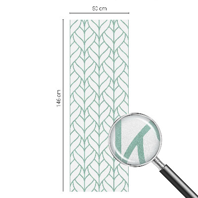 Film occultant fenêtre effet vitrail symétrie des plantes