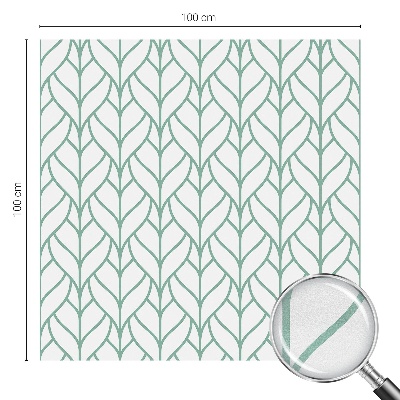 Film occultant fenêtre effet vitrail symétrie des plantes