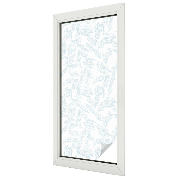 Film occultant fenêtre effet vitrail Feuilles éthérées