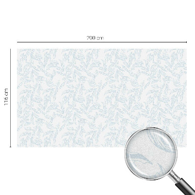 Film occultant fenêtre effet vitrail Feuilles éthérées