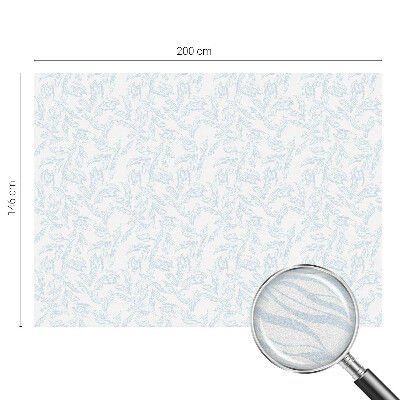 Film occultant fenêtre effet vitrail Feuilles éthérées