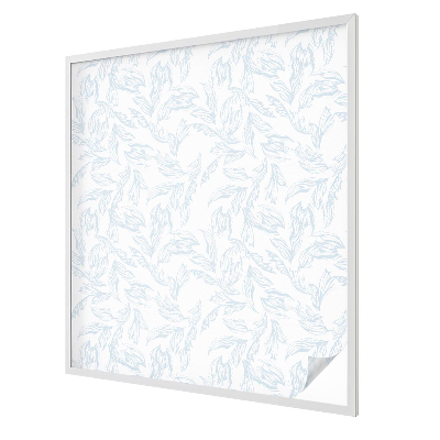 Film occultant fenêtre effet vitrail Feuilles éthérées