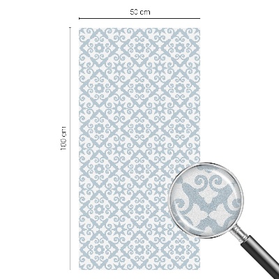 Film occultant pour fenêtre ornements bleus