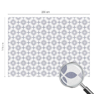 Autocollant pour vitrage losanges floraux