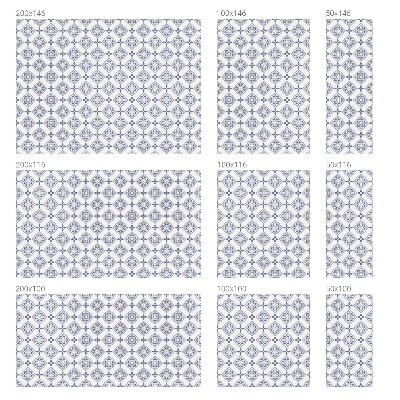 Autocollant pour vitrage losanges floraux