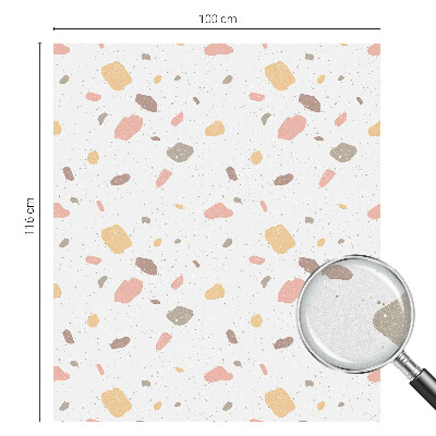 Autocollant pour vitrage Terrazzo abstrait