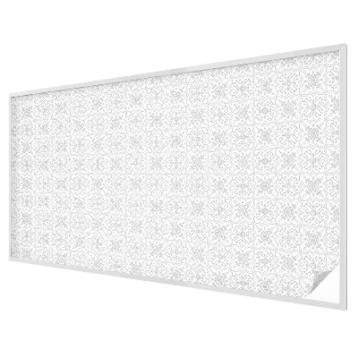 Film occultant fenêtre effet vitrail symétrie florale