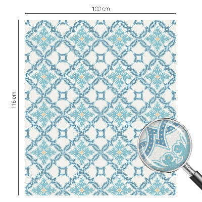 Vitrail autocollant pour fenêtre symétrie classique