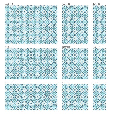 Vitrail autocollant pour fenêtre symétrie classique