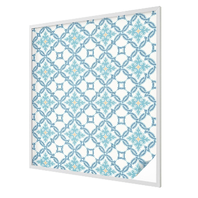 Vitrail autocollant pour fenêtre symétrie classique