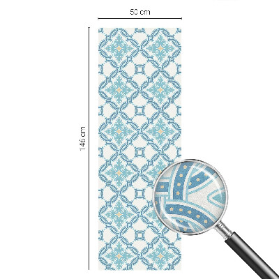 Vitrail autocollant pour fenêtre symétrie classique