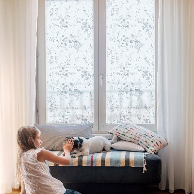 Autocollant pour vitrage Fleurs subtiles