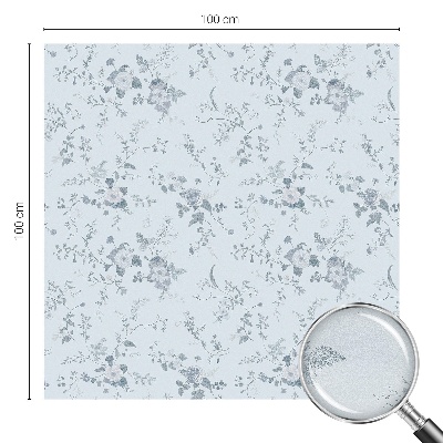 Autocollant pour vitrage Fleurs subtiles