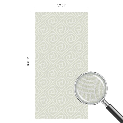 Film fenêtre décoratif occultant vitrail Lignes courbes