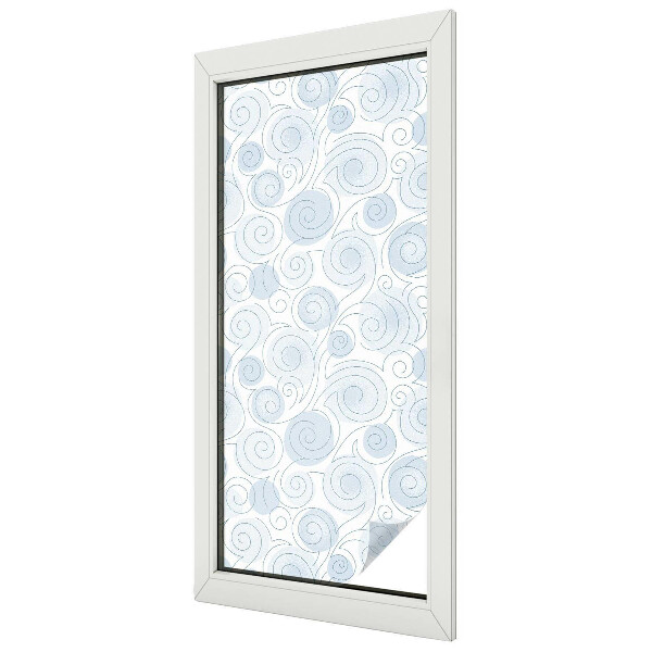 Film occultant fenêtre effet vitrail Motifs en spirale