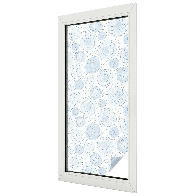 Film occultant fenêtre effet vitrail Motifs en spirale