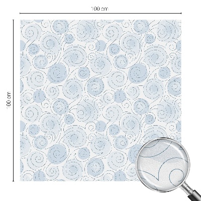 Film occultant fenêtre effet vitrail Motifs en spirale