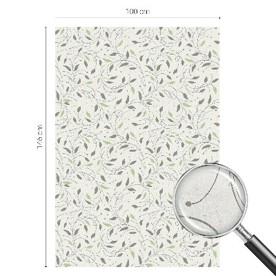 Film fenêtre décoratif occultant vitrail Feuilles des pousses