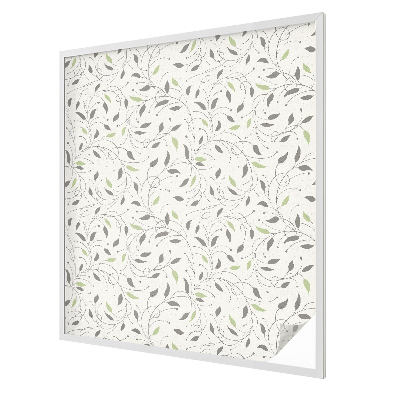 Film fenêtre décoratif occultant vitrail Feuilles des pousses