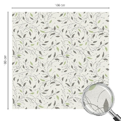 Film fenêtre décoratif occultant vitrail Feuilles des pousses