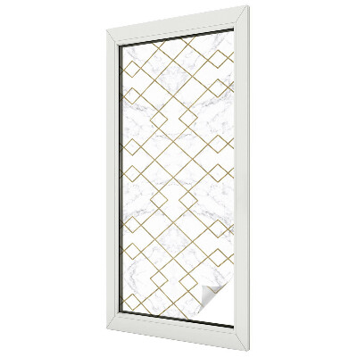 Vitrail autocollant pour fenêtre Lignes géométriques