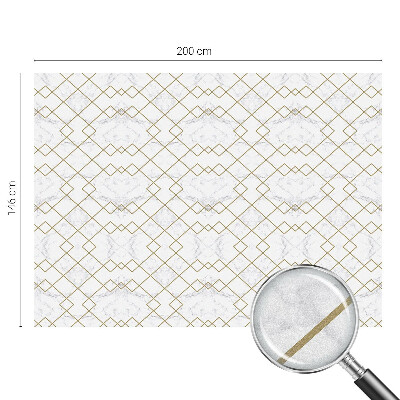 Vitrail autocollant pour fenêtre Lignes géométriques