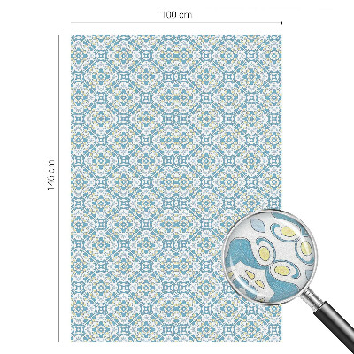 Vitrail autocollant pour fenêtre Rosettes géométriques