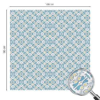 Vitrail autocollant pour fenêtre Rosettes géométriques