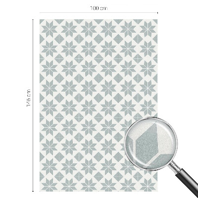 Film fenêtre décoratif occultant vitrail étoiles géométriques