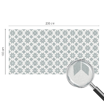 Film fenêtre décoratif occultant vitrail étoiles géométriques