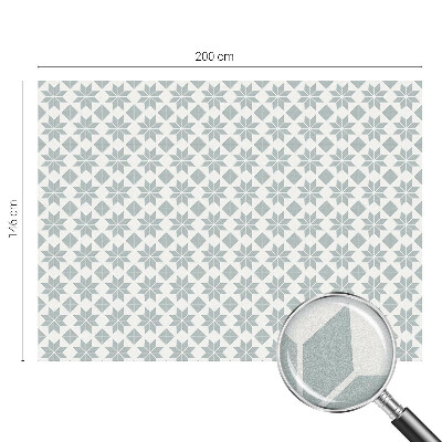 Film fenêtre décoratif occultant vitrail étoiles géométriques