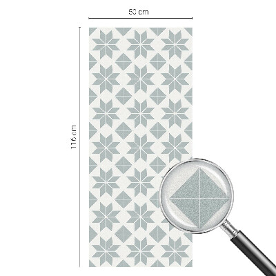 Film fenêtre décoratif occultant vitrail étoiles géométriques