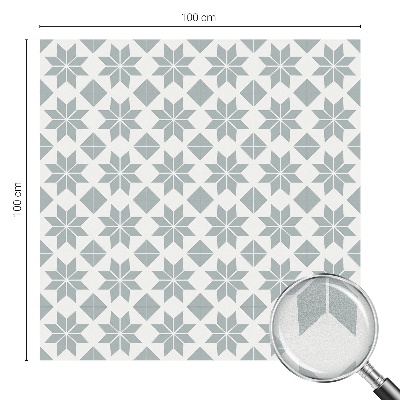 Film fenêtre décoratif occultant vitrail étoiles géométriques