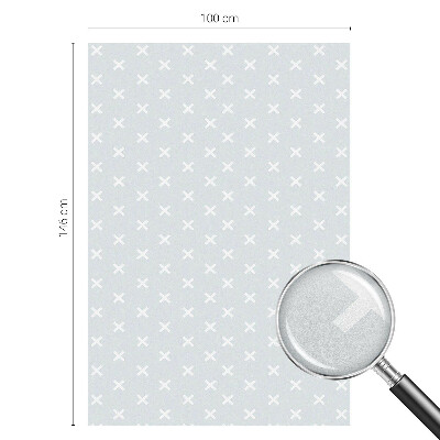 Film occultant fenêtre effet vitrail Croix délicates