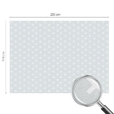 Film occultant fenêtre effet vitrail Croix délicates