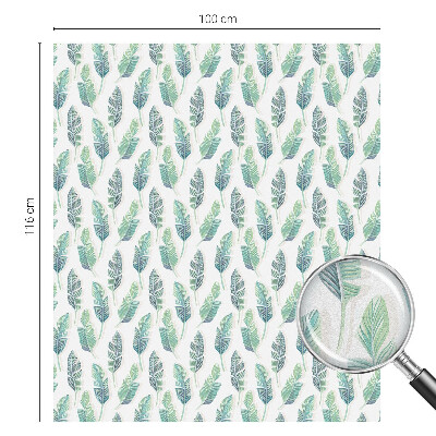 Film occultant pour fenêtre feuilles tropicales