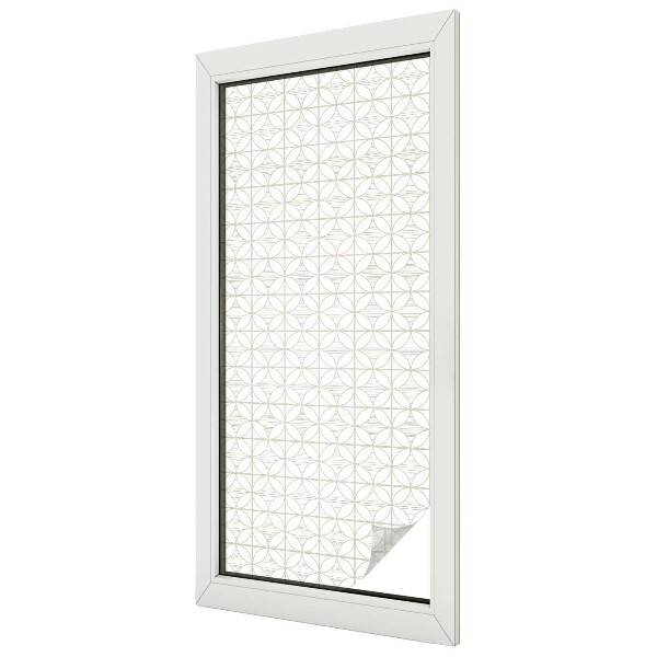 Film occultant fenêtre effet vitrail Motifs géométriques